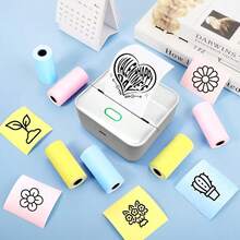 53mm Colorful Thermal Sticker Paper, Suitable For Portable Pocket Photo Printer, Can Print Labels, Memos And Lists - View 6
