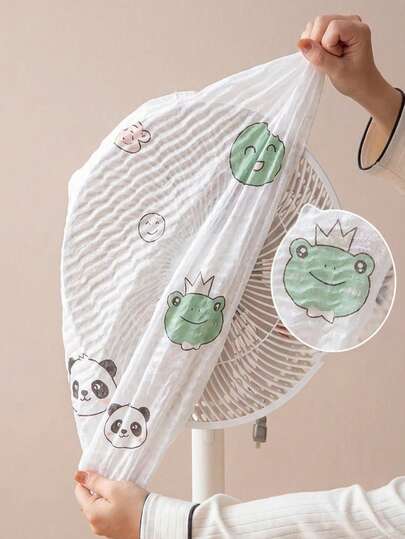 1pc Electric Fan Dust Cover, Child Safety Net, Washable & Reusable 16-20 Inch Fan Filter With Elastic Band, Suitable For Home And Office Protection