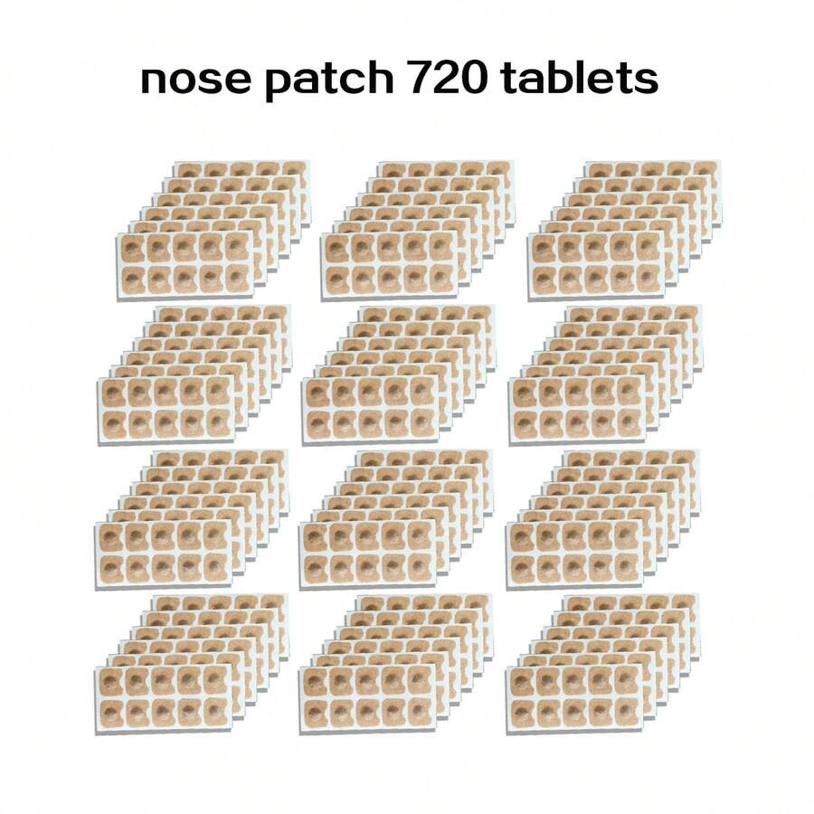 Anti-Snoring Nasl Strips Starter Kit (15/30Pack, Black) - Better Sleep, Easy Breathing, Sweat-Proof, Gentle On Skin - Nose Patch 720 Tablets - 查看 1