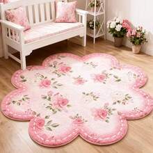 Thảm/thảm trải sàn giả cashmere cao cấp Ins-Style, thiết kế hoa hồng thời trang, đa năng cho phòng khách, phòng ngủ, phòng ăn, phòng giặt, lối vào, nhiều kích cỡ, màu sắc tươi sáng, chất liệu mềm mại và sang trọng, phù hợp cho mùa xuân, hè, thu, đông. - đen và trắng - Xem 15