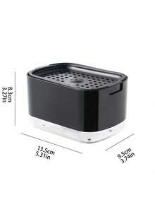 1个厨房皂液器泵，海绵架洗洁精泡沫器，创意水槽收纳架，适用于厨房和浴室清洁 - A - 查看 8