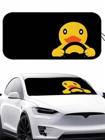 Fun Car Sunshade, Sun Protection, UV Protection, Foldable, Keep Vehicle Cool, Car Windshield Sunshade, Folded Sunshade-UV Protection And In-Car Cooling, Car Sun Visor Decoration Accessories