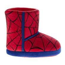 Marvel Spider Man Kids' Slippers Cozy, Plush, And Fun House Footwear (Toddler Sizes 5-10/ Little Kid Sizes 11-12) - Red - View 3