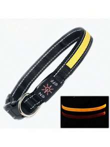 LED Light-Up Dog Collar: Rechargeable Waterproof Safety Collar For Nighttime Walks - Glow-In-The-Dark Pet Accessory - Best Neon Light-Up USB Attachment - Multicolor - View 18