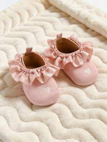 Infant Anti-Slip Rubber Sole Sneakers, Infant Toddler Shoes, Newborn Loafers, Flat Shoes - Pink - View 2
