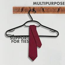 Professional Grade Clothes Hangers Strong Non Slip Design For Suits And Coats - Black - View 7