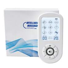 High Quality 36 Modes 30 Intensity TENS Rechargeable Electronic Pulse Massager With LCD Display, Full Body Muscle Stimulator Includes 8 Electrode Pads - White - View 12