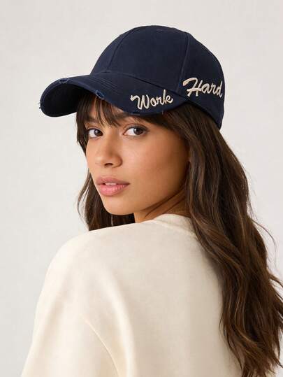 1pc Women's Casual Baseball Cap, Polyester Fiber, Versatile For Daily And Outdoor Use