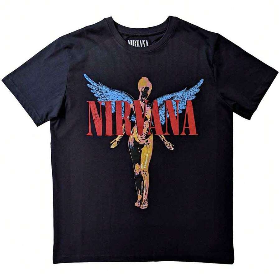 Nirvana In Utero Angelic T Shirt - Black - View 1