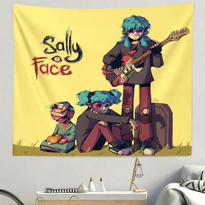 1 PC Anime Print Wall Hanging, Suitable For Use As A Room Decoration Banner, Tapestry, Wall Decoration, Mural, Home Decoration, Dormitory Decoration, Holiday Party Decoration, Fashionable Art Tapestry.