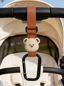 Large Stroller Hook, Durable Faux Leather Material, Suitable For Baby Stroller Storage, Stroller Accessory - Multicolor - View 5