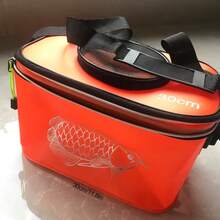 [Fishing Bucket & Tank] EVA Collapsible Outdoor Fishing Bucket, And Durable Fishing Container, Fish Box, Live Fish Tank, Fishing Gear Supplies - Orange - View 4