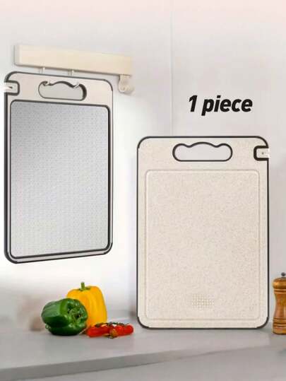 1 adet Çift Taraflı Kesme Tahtası, Plastik Doğrama Tahtası, Sebze Dilimleyici, Bulaşık Makinesinde Yıkanabilir, Mutfak Aksesuarı, Mutfak Gereçleri, Mutfak Dekorasyonu, Piknik, Yemek Hazırlığı, Sağlam, Yiyecek, Et, Sebze, Peynir Kesmek İçin İdeal, Şefler ve Ev Yemekleri İçin Harika, Anneler Günü Hediyesi, Babalar Günü Hediyesi, Paskalya Hediyesi, Ev Hediyesi