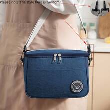 1pc/2pcs Kitchen Storage & Travel Food Container, Square Bento Box Bag Insulated Lunch Bag, Picnic Bag, Bento Box Tote Bag, Pouch-In-Pouch, Reusable Insulated Lunch Bag, Bento Bag, Bento Box Tote - Multicolor - View 12