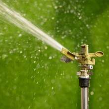 1个铝合金地钉+锌合金旋转喷头，360°自动旋转，大面积覆盖，适用于花园灌溉，可用于草坪和庭院 - 灑水器 - 查看 7