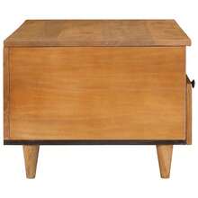 CROISSANCE Table basse Marron Clair 80 x 54 x 40 cm Bois d'acacia massif - Tabac - Voir 5