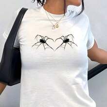 2026 New Arrival St. Patrick's Day Women's "Drinks Well With Others" Crop Top, White Crew Neck Short Sleeve Cropped T-Shirt, Green Text Print Slim Fit Top For Irish Festival & Party Outfits, Camiseta De Moda Para Mujer - 白色 7 - 查看 4