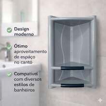 Corner Support Rack Bathroom Large Modern Bathroom Products - 灰色 - 查看 3