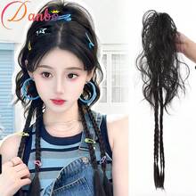 24 Inch Long Synthetic Curly Ponytail Hair Extension, Detachable Hair Clip/Elastic Band Accessory (No Glue), Adds Volume And Length For Short Hair - 彩色 - 查看 10