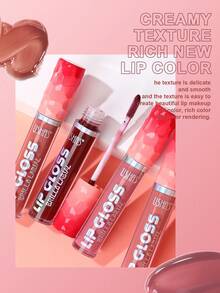 USHAS 保湿唇彩，奶油缎面质地，透明光泽妆效，不粘腻，自然打造丰盈立体双唇，轻松拥有水润透亮的唇妆。 - #09 - 查看 4