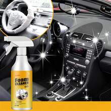 EELHOE Foam Cleaner Multi-Surface Upholstery Cleaner Car Interior Seats Stain Remover Odor Eliminator No-Rinse Formula Quick Dry - Yellow - View 3