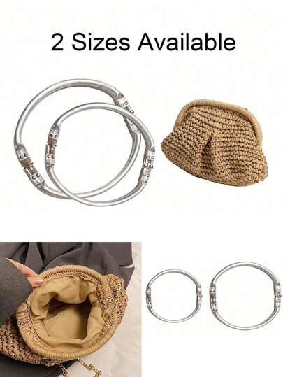 多种尺寸的云朵形圆形铝制夹子，行李箱五金铰链夹，云朵包支架，编织包口夹，金色包夹，适合作为女士礼物、生日礼物（送给家人和朋友）、情人节礼物、婚礼季礼物、纪念品、伴娘礼物。