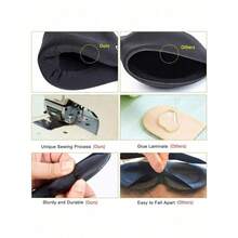 1pc 3D Sleep Mask Natural Sleeping Eye Mask Eyeshade Cover Shade Eye Patch Women Men Soft Portable Blindfold Travel Eyepatch,School,Back To School,Travel,Travel Essentials,Home Essentials,Eye Mask,Sleep Mask-Halloween,Christmas,Fall,Winter, Supplies, XRGV - 黒 - チェックする 2