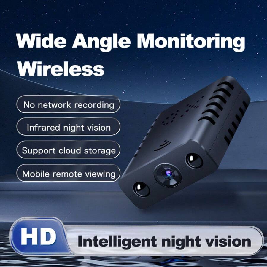 Mini WiFi Hidden Camera, Nanny Cam Smart Home Pet Dog Baby Monitor 1080P Remote Portable Mobile App Camera Indoor Outdoor