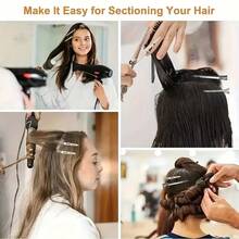 100pcs Professional Salon Hair Clips, 5.5cm/2.17in Metal Curl Clips, Root Volumizing Clamps, DIY Tools, Hair Accessories, Christmas/Halloween Gift, Women Fluffy Root DIY Styling Accessories, Minimalist Design, , Suitable For Buns And Updos, Practical And Convenient - Duckbill Clip - View 5