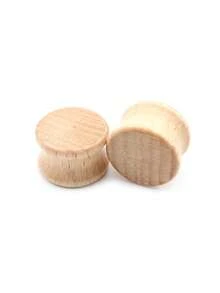2 Pieces 6mm-20mm Wood Plugs And Tunnels Ear Expander Plug Natural Wooden Gauges Ear Plugs Tunnels Flesh Tunnels Body Jewelry Piercings - Ear Expander - View 22