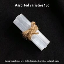 3支/套 天然透石膏晶体棒 – 白色石膏原石标本，用于灵气疗愈和能量净化 - 石膏棒3pcs一捆 - 查看 14