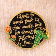 Cute Enamel Pin Lapel Pins Badges On Backpack Women's Brooch Zinc Alloy Clothes Gift Jewelry Fashion Accessories - Black - View 8