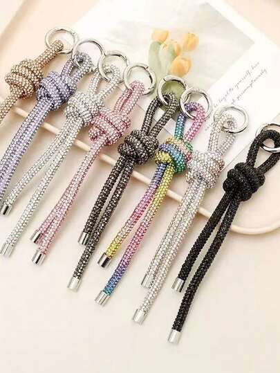 奢华全镶钻手机挂饰，简约闪亮配饰，情侣、闺蜜的理想礼物，户外防丢配件