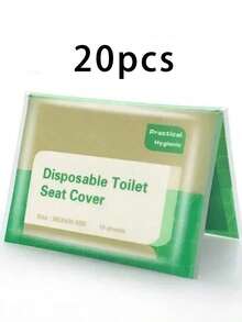 Cubierta desechable para asiento de inodoro - Impermeable, portátil para viajes, campamentos, hoteles, baños. Almohadilla protectora - Conveniente para baños públicos, viajes y vacaciones - Blanco - Ver 6