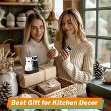 Pink Salt And Pepper Shakers Set With Holder,4 Oz Kitchen Decor And Accessories Home Essentials Cute Household Items For Mother's Day Housewarming Gift Refillable Design (Pink) - Black/White - View 6