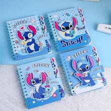 4pcs Stitch Themed Notebook Set - Mini Spiral Bound Blank Memo Pads, Office & Daily Use Notebooks & Stationery, Suitable For Rewards & Gifts - SDZ Classification Book - View 9