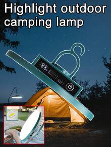 1pc LED Camping Light, Portable Hanging Tent Light, Digital Battery Display Type-C Rechargeable Waterproof Outdoor Lantern, Suitable For Camping, Fishing, Yard, BBQ, Emergency - 1PC - View 2