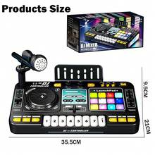The Simulation Can Play DJ Toy. It Is An Educational Toy That Helps Relax The Mind. Suitable For Both Men And Women. - màu đen - Xem 8