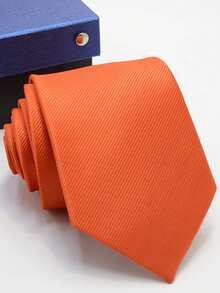 1pc Striped Handmade Unisex Necktie, Suitable For Business, Casual, Party, Gift, Daily And Streetwear - Multicolor - View 9