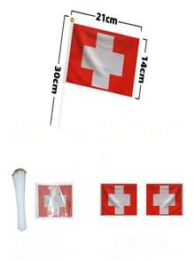 5/10/20pcs 21*14cm Puerto Rico Mexico Handheld Small Flags, 2026 World Cup National Team Cheering Hand Flags, Football Fan Stadium Support Banners, Vuvuzela Accessories, Father's Day Gift, July 4th Independence Day Decor, Wedding Graduation Bachelor Party Decoration, Indoor Home Room Soft Decor, Outdoor Yard Garden Scene Decoration - A - View 22