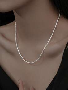 S925 Sterling Silver Starry Sky Bracelet, Sparkling Silver Design, Hypoallergenic Versatile Accessory, Gift Box Included - Silver - View 5