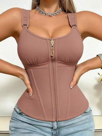 1pc Women's Sports Waist Trainer, Mesh Fabric With Steel Bones, Enhanced Version, Shaping, Tight-Fitting, Body Shaping, Abdomen Slimming