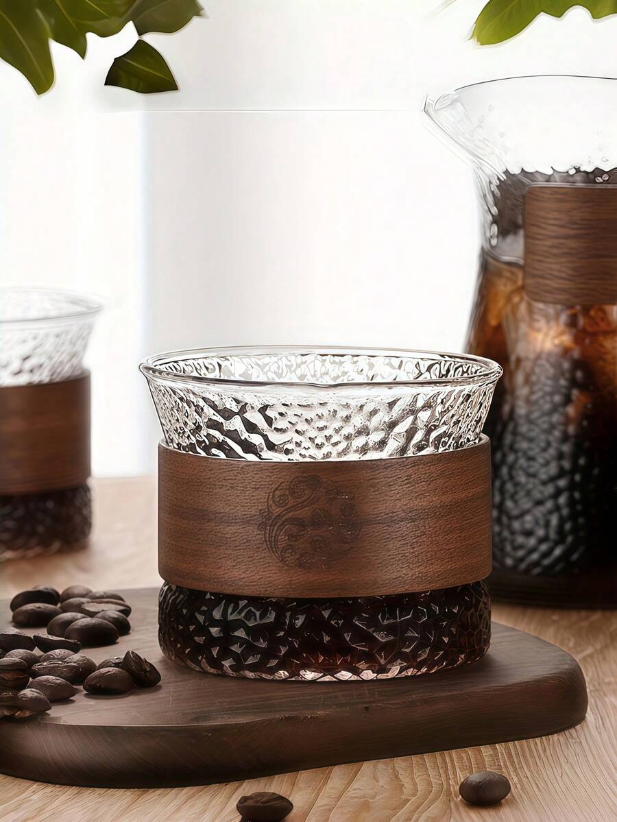 Bộ ấm trà Kung Fu gồm 1/2/4 chiếc, tách trà thủy tinh chịu nhiệt, chén trà gaiwan dày dặn với họa tiết búa gõ, tách nước/cà phê nhỏ, bộ ấm trà cá nhân, bộ ấm trà và tách trà cách nhiệt.