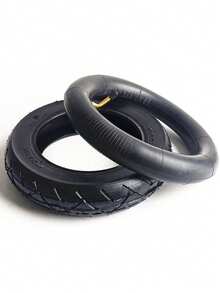 2x 10 Inch Electric Scooter Inner + Tyre Tube - For Pure Air 10x2.125 Bent Valve - Negro - Ver 7