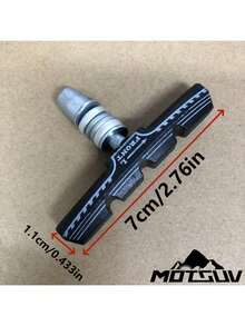 2 pares de pastillas de freno para bicicleta de montaña/bicicleta de carretera MOTSUV, accesorios de bloques de freno de goma universal V-Brake - Negro - Ver 4
