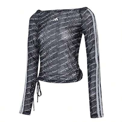 Adidas Women's T-Shirt, 2026 Spring DCE MESH LS TEE, Comfortable Minimalist Commuting Outfit Long Sleeve T-Shirt, KS5308