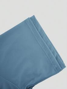 2pcs/Set Summer Casual Loose Fit Top And Shorts Sports Suit Elegant - Blue - View 6