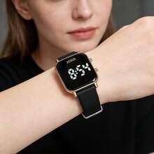 ZOEA Women Quartz Watches - 錶殼:玫瑰金/錶帶:黑色 - 查看 4