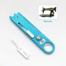 1个全新自动穿线器，方便快捷的缝纫机穿线器，配有钩针，适用于工业平缝机和老式脚踏缝纫机 - 藍色穿針器-家用款 - 查看 9