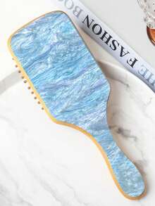 1pc Customized Laser Engraved Air Cushion Hair Comb, Personalized Acrylic Shiny Pearl Textured Name Design, Unique Bridesmaid Party Gift, Gift For Her/Mom - Multicolor - View 8